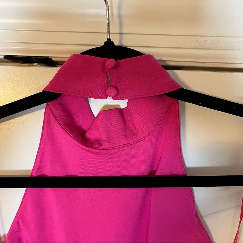 Revolve superdown Mallory High Neck Dress Hot Pink Size Small Party Club NYE NWT - Picture 8 of 13